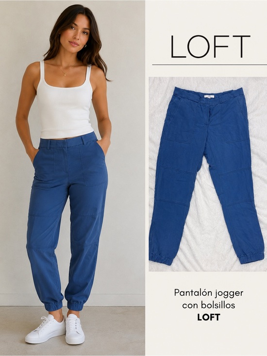 LOFT Pants - LOFT Royal Blue Utility Jogger Pants